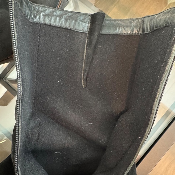 AQUATALIA BY Marvin K Black Suede Weatherproof Buckle mid calf boots 9.5 - Picture 15 of 16